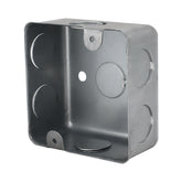 Caja de Registro Cuadrada 4x4 pulg Maquilados Rojas, Acero Galvanizado, Entradas de 1/2 pulg - imagen 2