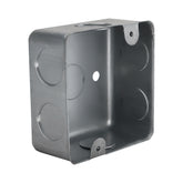 Caja de Registro Cuadrada 4x4 pulg Maquilados Rojas, Acero Galvanizado, Entradas de 1/2 pulg - imagen 3