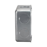 Caja de Registro Cuadrada 4x4 pulg Maquilados Rojas, Acero Galvanizado, Entradas de 1/2 pulg - imagen 4