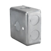 Caja de Registro Cuadrada 4x4 pulg Maquilados Rojas, Acero Galvanizado, Entradas de 1/2 pulg - imagen 5