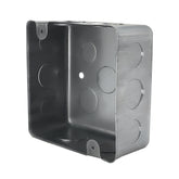 Caja de Registro Cuadrada 4x4 pulg Maquilados Rojas, Acero Galvanizado, Entradas de 1 pulg - imagen 2