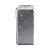 Caja de Registro Cuadrada 4x4 pulg Maquilados Rojas, Acero Galvanizado, Entradas de 1 pulg - imagen 4