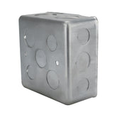 Caja de Registro Cuadrada 4x4 pulg Maquilados Rojas, Acero Galvanizado, Entradas de 1 pulg - imagen 5