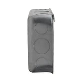 Caja de Registro Cuadrada 4x4 pulg Maquilados Rojas, Acero Galvanizado, Entradas de 3/4 pulg - imagen 4