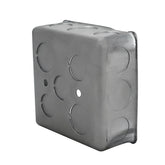 Caja de Registro Cuadrada 4x4 pulg Maquilados Rojas, Acero Galvanizado, Entradas de 3/4 pulg - imagen 5