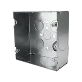 Caja Cuadrada de Acero Hubbell 4-11/16 pulg, 2-1/8 pulg de Profundidad, Entradas 1-1/4 Pulgada - imagen 2