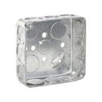 Caja Cuadrada Embutida Crouse-Hinds 4x4 x 1 1/2 pulg K.O.