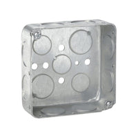 Caja Cuadrada Embutida Crouse Hinds 4x4 x 1 1/2 pulg K.O. 3/4 pulg