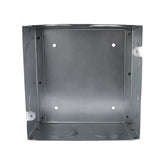 Caja de Registro Cuadrada 4x4 pulg Maquilados Rojas, Acero Galvanizado, Entradas de 2 pulg