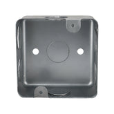 Caja de Registro Cuadrada 4x4 pulg Maquilados Rojas, Acero Galvanizado, Entradas de 1/2 pulg