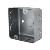 Caja de Registro Cuadrada 4x4 pulg Maquilados Rojas, Acero Galvanizado, Entradas de 1/2 pulg - imagen 2
