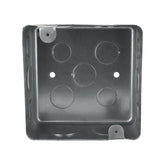 Caja de Registro Cuadrada 4x4 pulg Maquilados Rojas, Acero Galvanizado, Entradas de 1 pulg