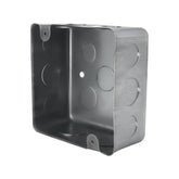Caja de Registro Cuadrada 4x4 pulg Maquilados Rojas, Acero Galvanizado, Entradas de 1 pulg - imagen 2