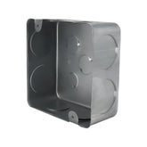 Caja de Registro Cuadrada 4x4 pulg Maquilados Rojas, Acero Galvanizado, Entradas de 1 1/4 pulg - imagen 2