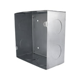 Caja de Registro Cuadrada 4x4 pulg Maquilados Rojas, Acero Galvanizado, Entradas de 1 1/2 pulg - imagen 2