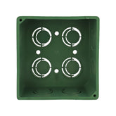 Caja de PVC Verde Argos con Tapa 4x4 Pulgadas CAPP019