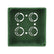 Caja de PVC Verde Argos con Tapa 4x4 Pulgadas CAPP019