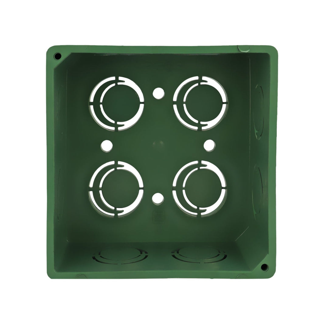 Caja de PVC Verde Argos con Tapa 5x5 Pulgadas CAPP025