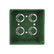 Caja de PVC Verde Argos con Tapa 5x5 Pulgadas CAPP025