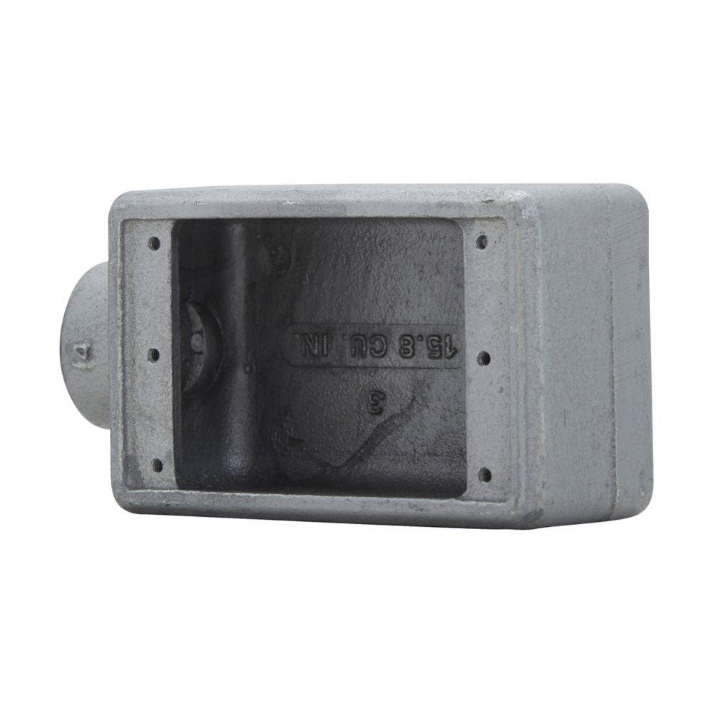 Caja de Dispositivos Crouse-Hinds FS-1, 1 Salida, para Conduit de 1/2 pulgada