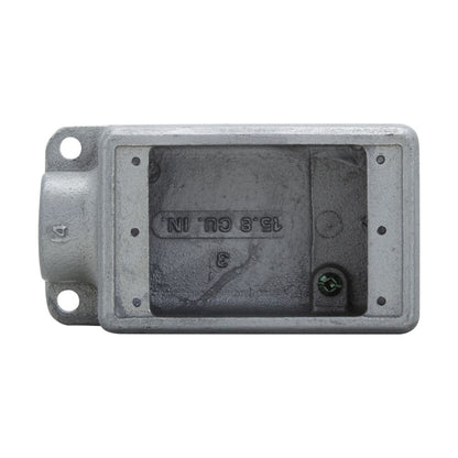 Caja de Dispositivos Crouse-Hinds FS-1, 1 Salida, para Conduit de 1/2 pulgada, vista 3