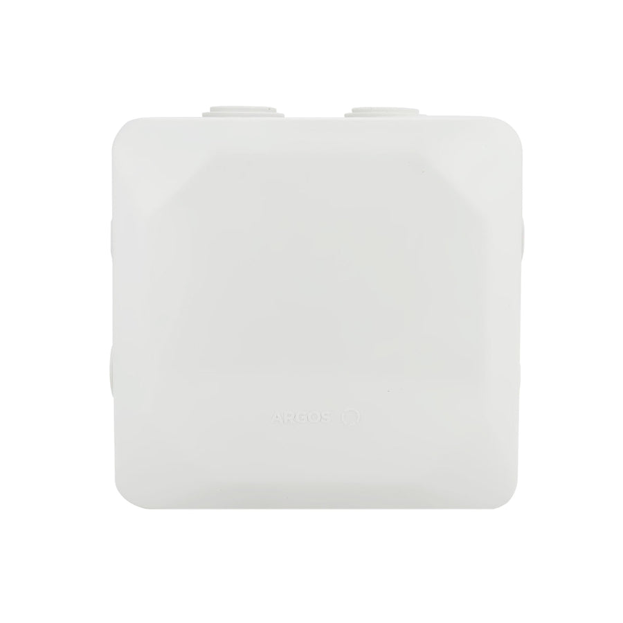 Caja de Registro Estanca de PVC 80x80x45 mm con Conos Color Hueso Argos