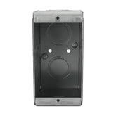 Caja Chalupa Hubbell 2x4 pulg, 2-1/2 pulg de Profundidad, Acero Galvanizado, KO 1/2' y 3/4'
