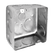 Caja Metálica Cuadrada Pesada Argos 4x4 con K.O. 1/2 y 3/4