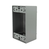 Caja de Conexiones Rectangular Argos de Aluminio, 3 Orificios de 1/2 Pulgada - imagen 2
