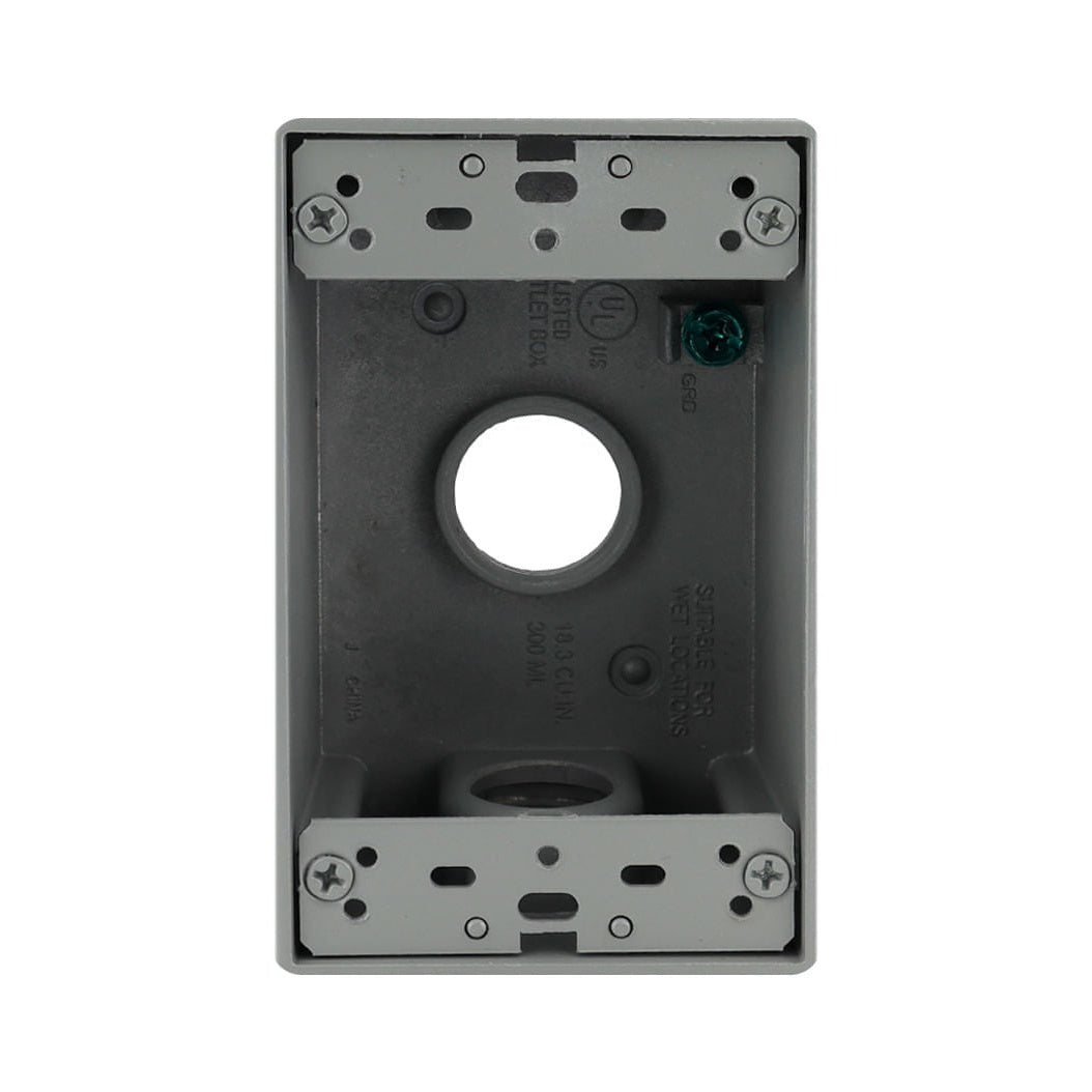 Caja Condulet Rectangular Argos de Aluminio, 3 Salidas de 3/4 de Pulgada, Tipo FS
