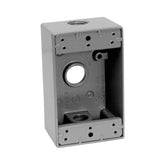 Caja Rectangular de Aluminio Crouse Hinds 1 Gang 3 Salidas 1/2 pulg
