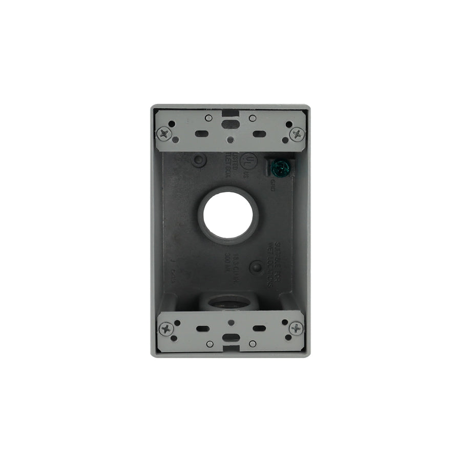Caja Condulet Rectangular Argos de Aluminio, 3 Salidas de 3/4 de Pulgada, Tipo FS
