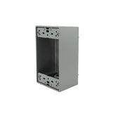 Caja de Conexiones Rectangular Argos de Aluminio, 3 Orificios de 1/2 Pulgada - imagen 2