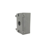 Caja Rectangular Argos de PVC para Intemperie, 3 Salidas Roscadas de 3/4 de pulgada, Gris - imagen 2