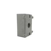 Caja Rectangular Argos de PVC para Intemperie, 3 Salidas Roscadas de 3/4 de pulgada, Gris - imagen 3