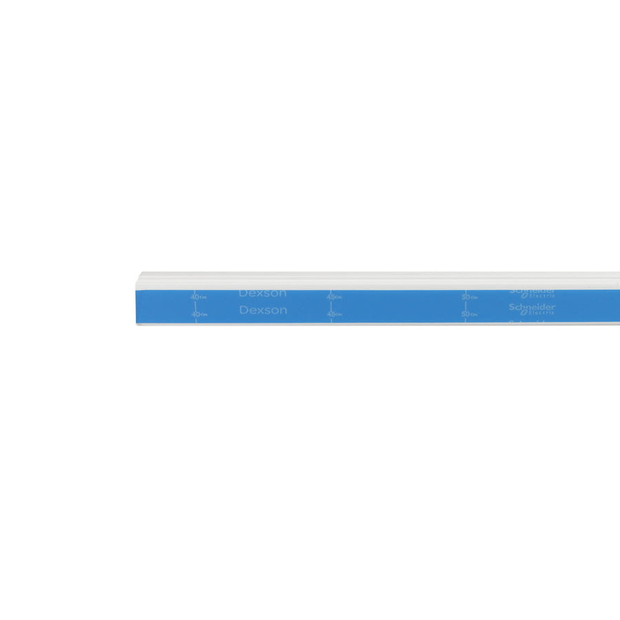 Canaleta Dexson 13x7 mm de 2 m con Adhesivo y Tapa Color Blanco DXN10031