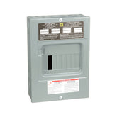 Centro de carga Square D QO816L100S de 8 espacios para sobreponer, vista en ángulo