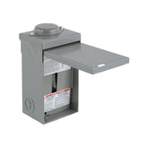 Centro de carga Square D QO24L70RB, con la tapa abierta