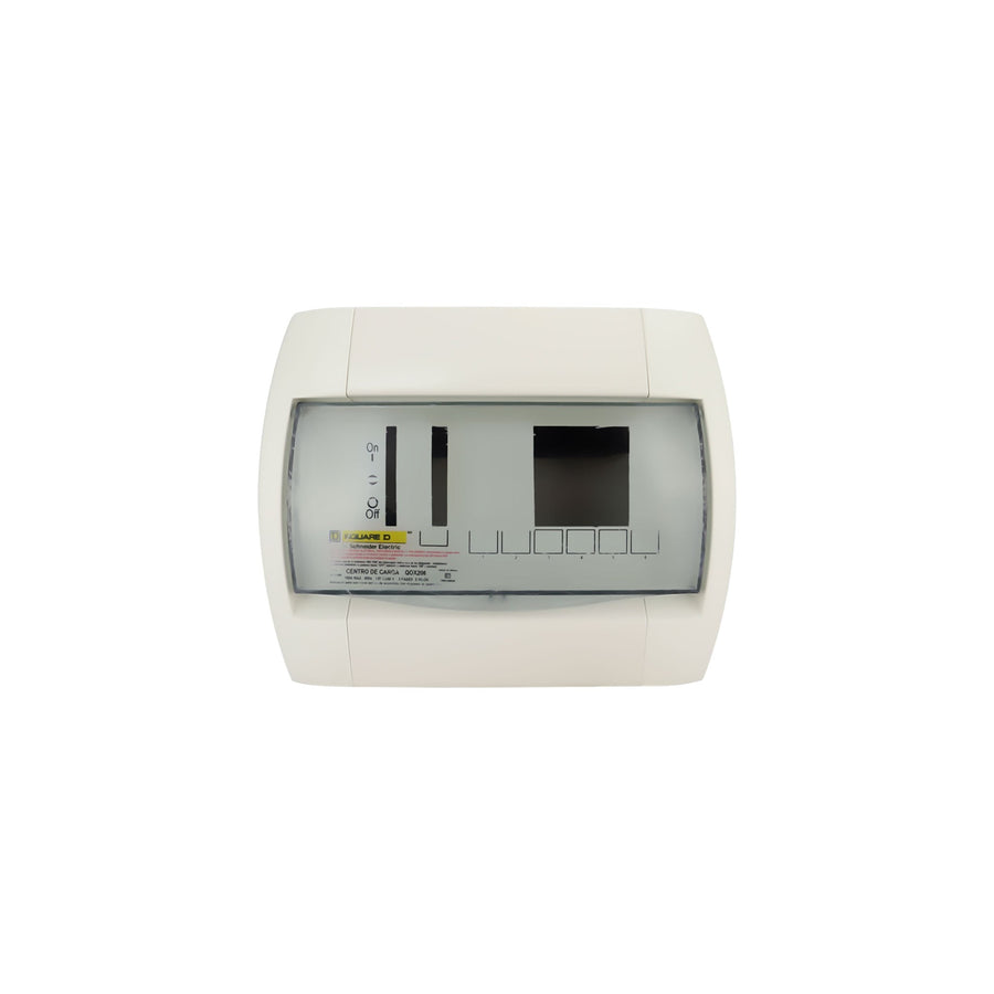 Centro de Carga Schneider Electric QOX 100A 8 Espacios NEMA 1 con Interruptor Principal QOX206