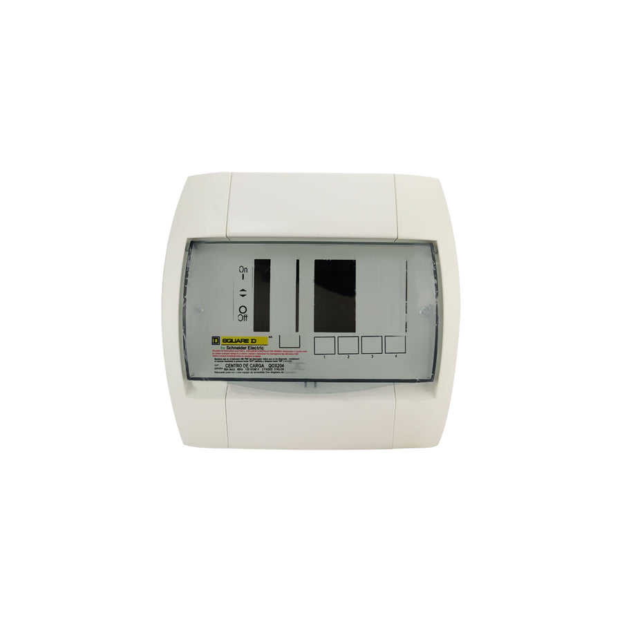 Centro de Carga Schneider Electric QOX 60A 1 Fase 6 Espacios NEMA 1 con Interruptor Principal QOX204