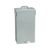 Gabinete Square D QO3100BNRB, NEMA 3R para interruptor QO de 3 polos, vista en ángulo