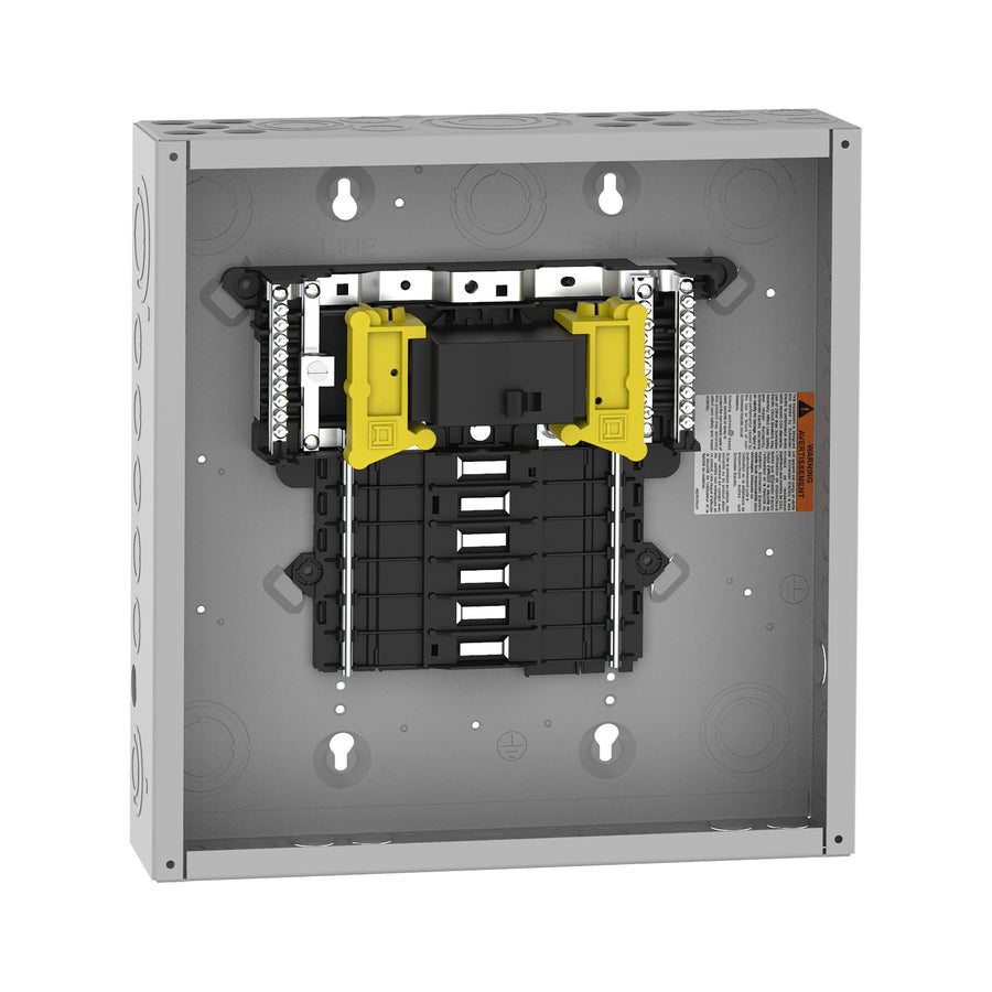 Centro de carga Square D QO112M100P de 12 espacios con interruptor principal, interior sin tapa