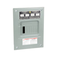 Centro de carga Square D QO816L100F de 8 espacios para empotrar, vista en ángulo