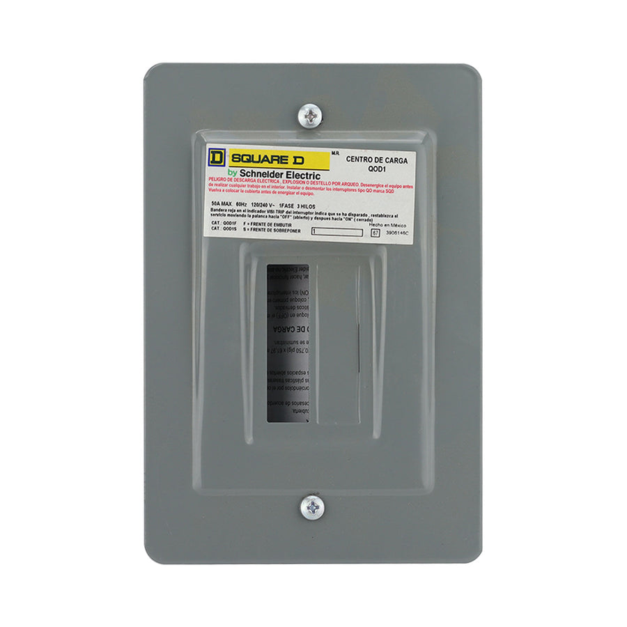 Centro de Carga Square D QOD 50A 1 Polo NEMA 1 para Empotrar QOD1F - imagen 2