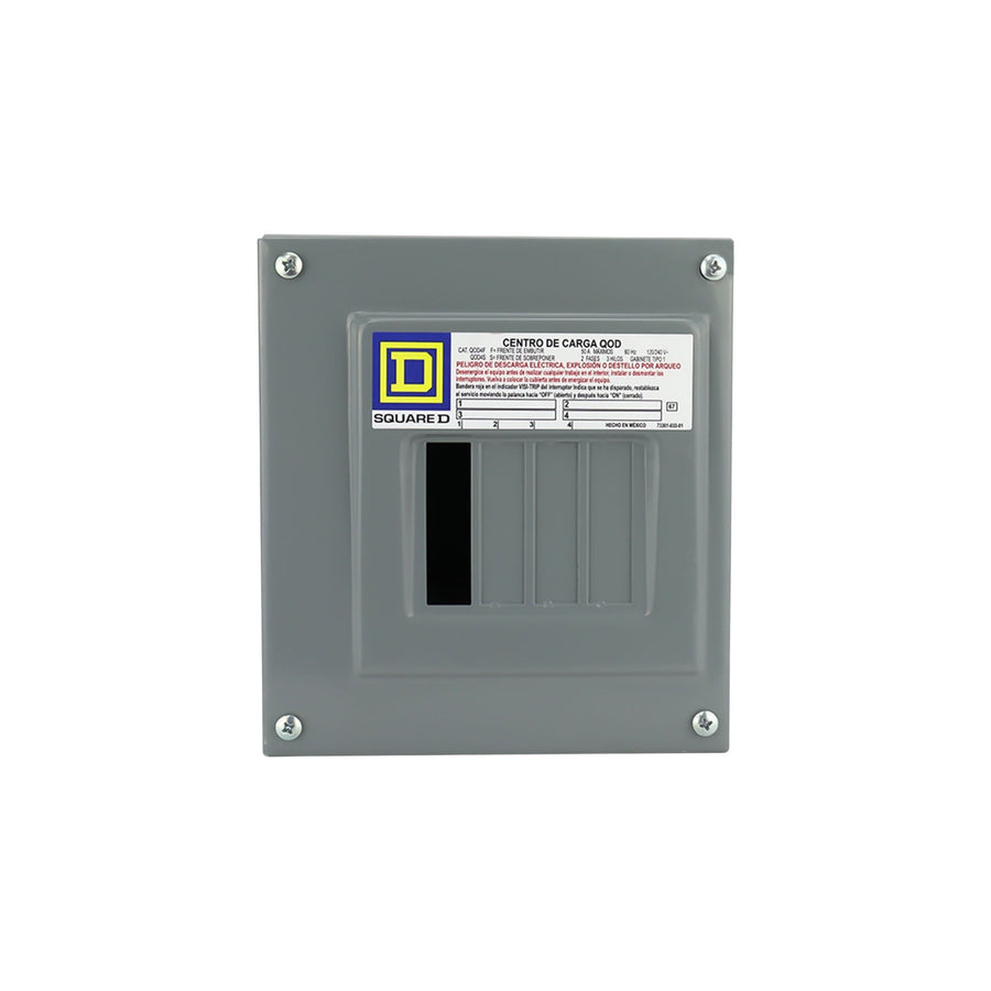 Centro de Carga Square D QOD 60A 2 Fases 4 Espacios NEMA 1 para Sobreponer QOD4S - imagen 2