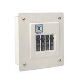 Centro de Carga Schneider Electric QOD 60A 1 Fase 4 Espacios NEMA 1 Zapatas Principales para Empotrar Marfil QOD4FB