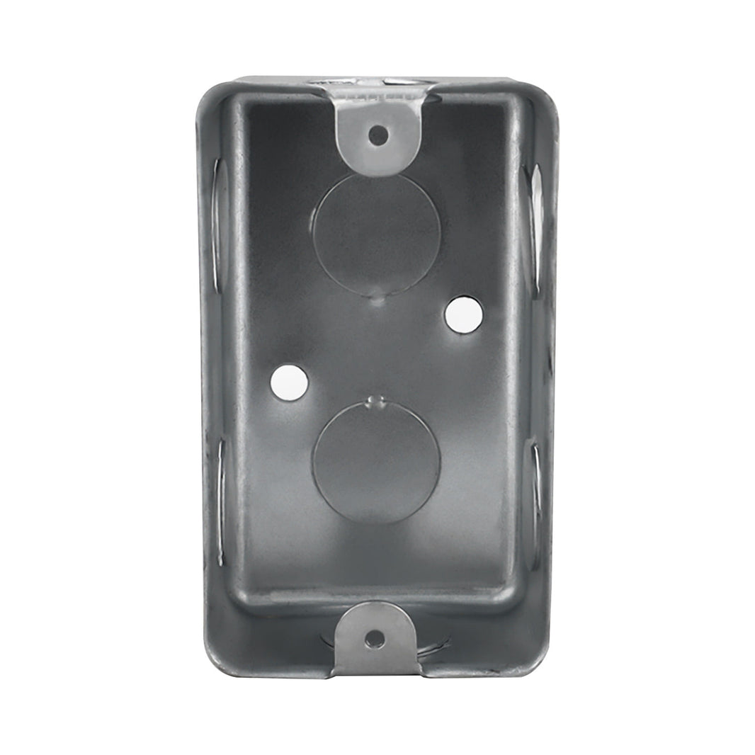Caja Chalupa Rectangular Maquilados Rojas, Acero Galvanizado, Entradas de 1/2 pulg