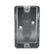 Caja Chalupa Rectangular Maquilados Rojas, Acero Galvanizado, Entradas de 1/2 pulg