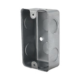 Caja Chalupa Rectangular Maquilados Rojas, Acero Galvanizado, Entradas de 1/2 pulg - imagen 2