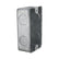 Caja Chalupa Rectangular Maquilados Rojas, Acero Galvanizado, Entradas de 1/2 pulg - imagen 3